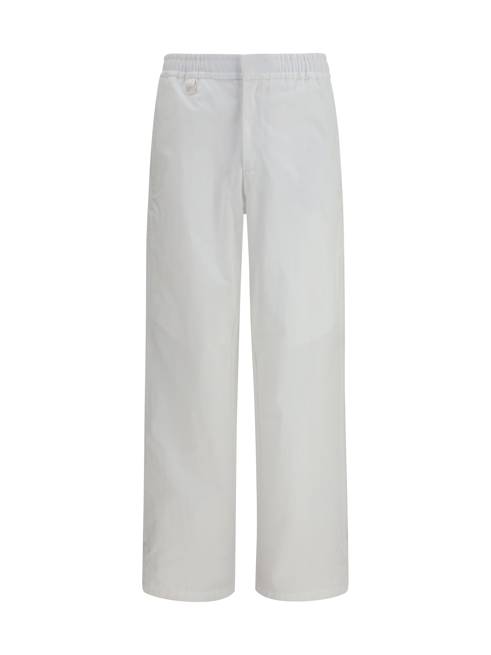 Tech Cotton Twill Trousers — White