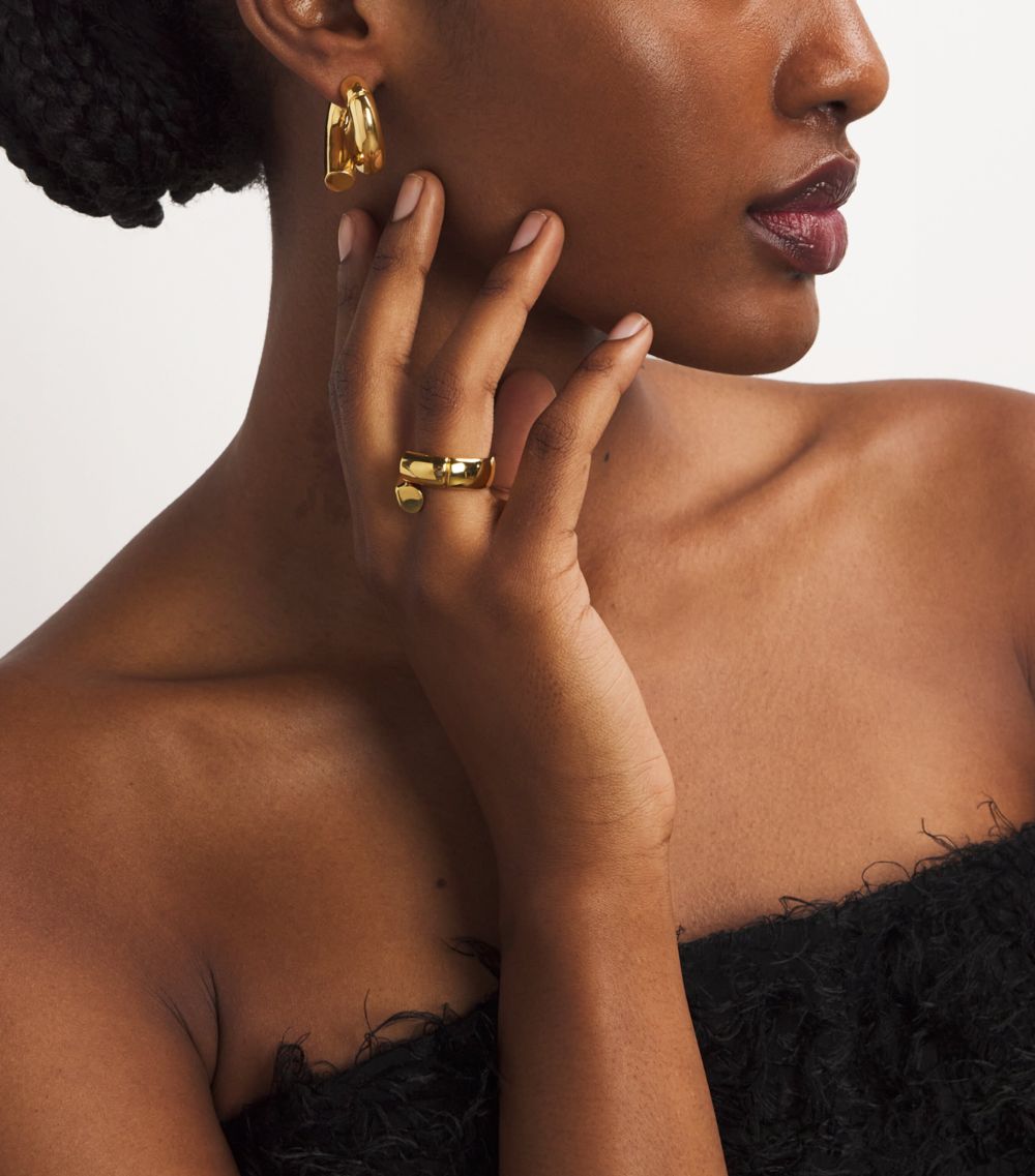 Yellow Gold Oera Hoop Earrings