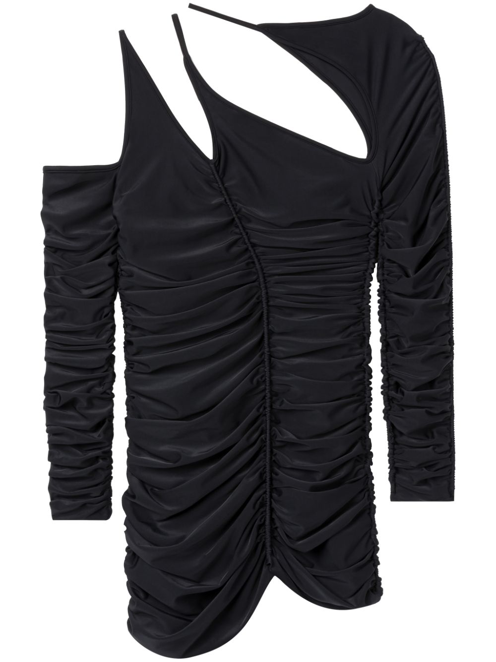 X Ester Manas asymmetric cut-out top - Black