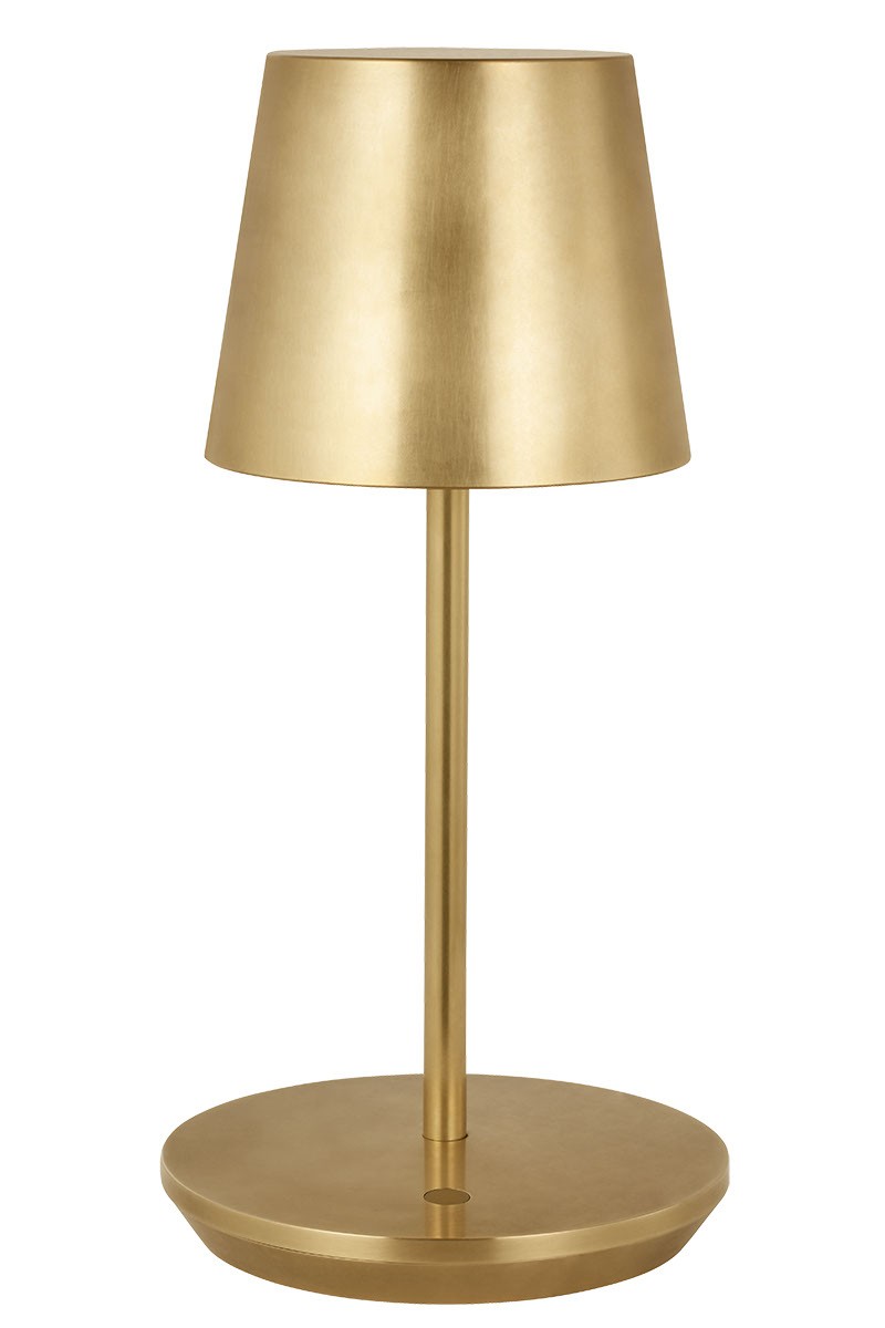 Hand Rubbed Antique Brass LED Table Lamp from the Nevis Collection