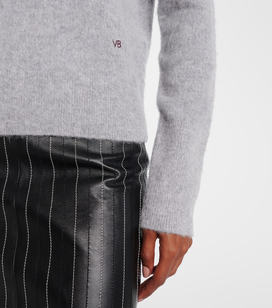 Wool-blend turtleneck sweater