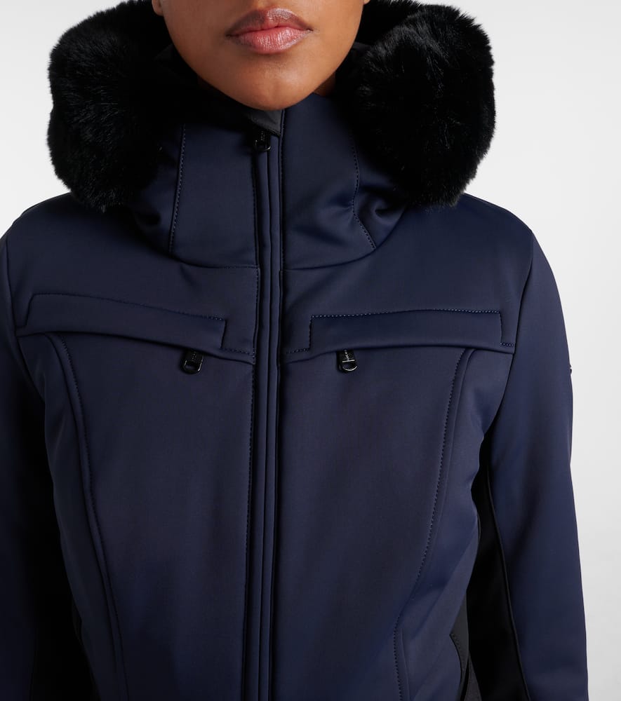 Parry faux fur-trimmed ski suit