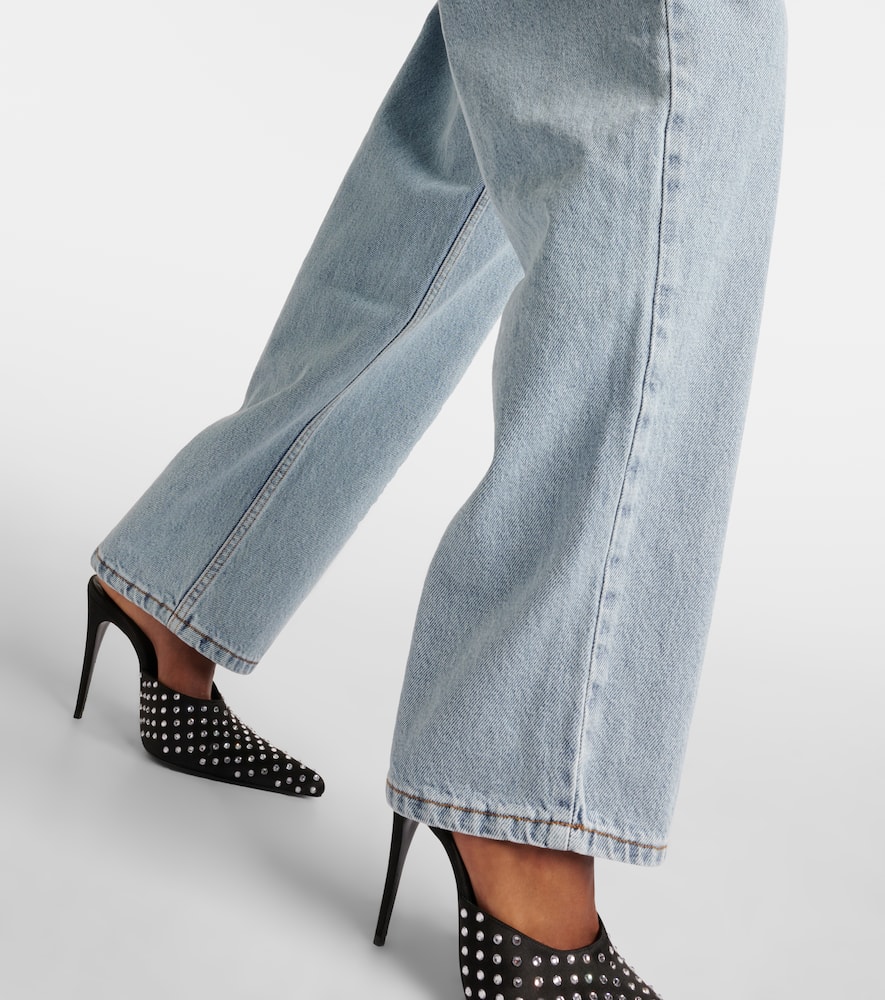 High-rise straight jeans