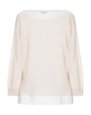 Woman Sweater Ivory Size 8 Cotton