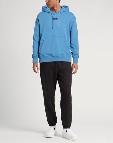 Man Sweatshirt Light blue Size L Cotton