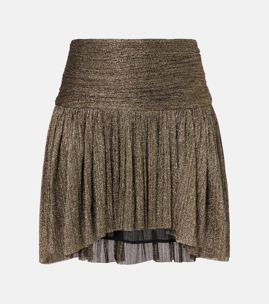 Eloise asymmetric embellished miniskirt