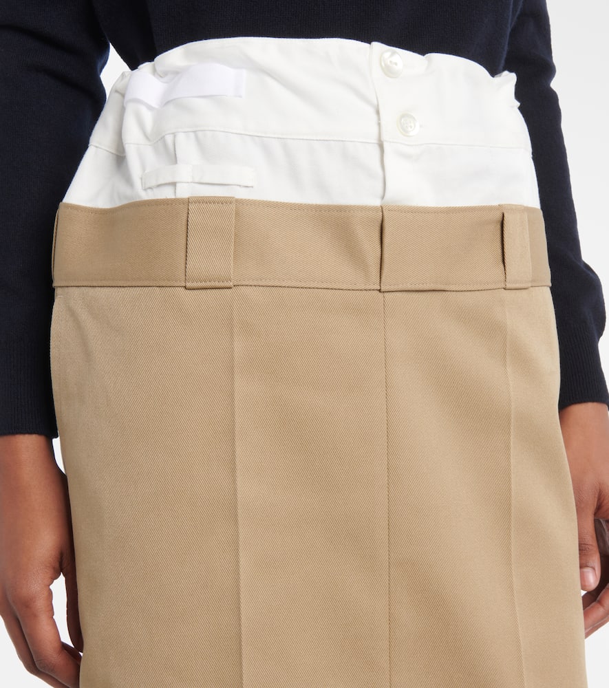 Trompe l'ail maxi skirt