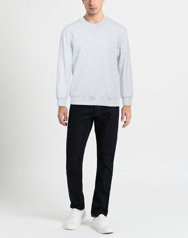 Man Sweatshirt Light grey Size S Cotton, Polyamide, Elastane
