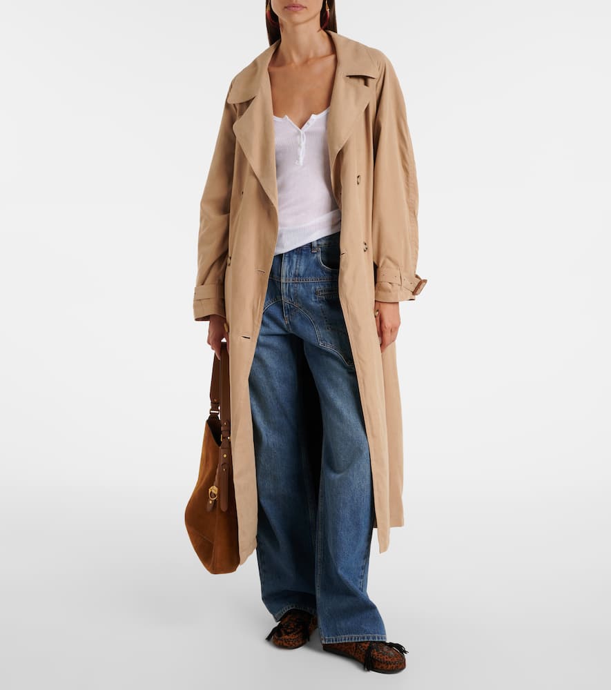 Elea belted double-breasted coat