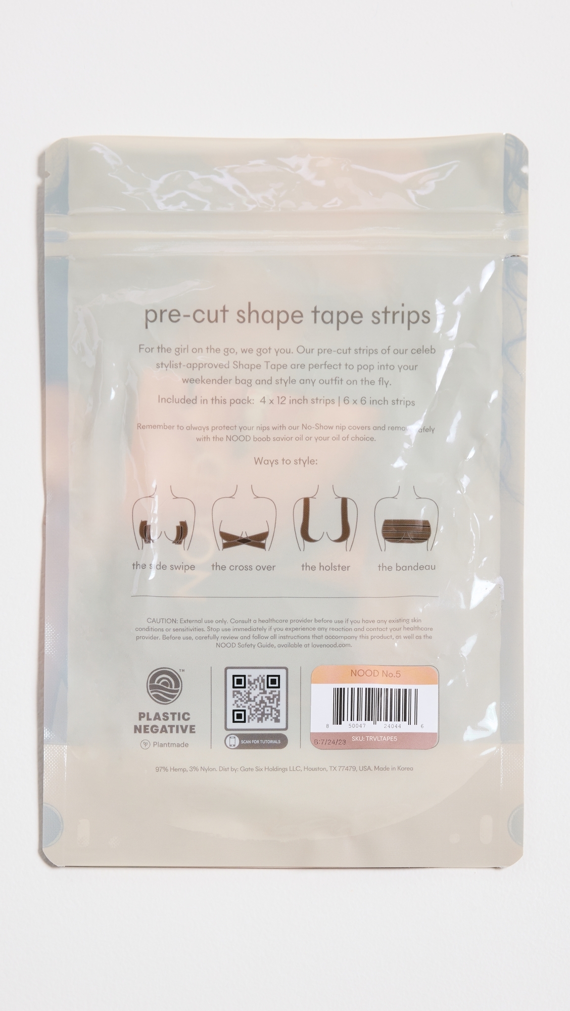 The Weekender Travel Shape Tape No. 5 Soft Tan One Size
