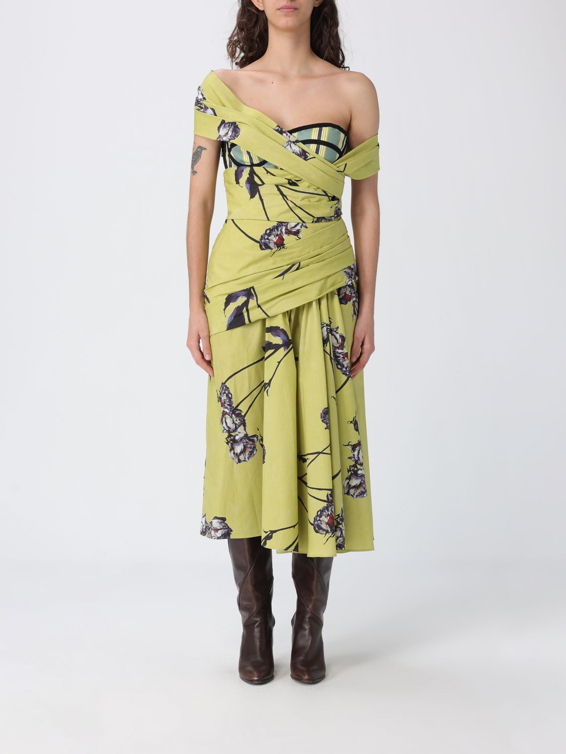 Dress Woman color Lime