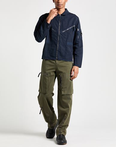 C. p. Company Man Jacket Midnight blue Size M Cotton, Linen