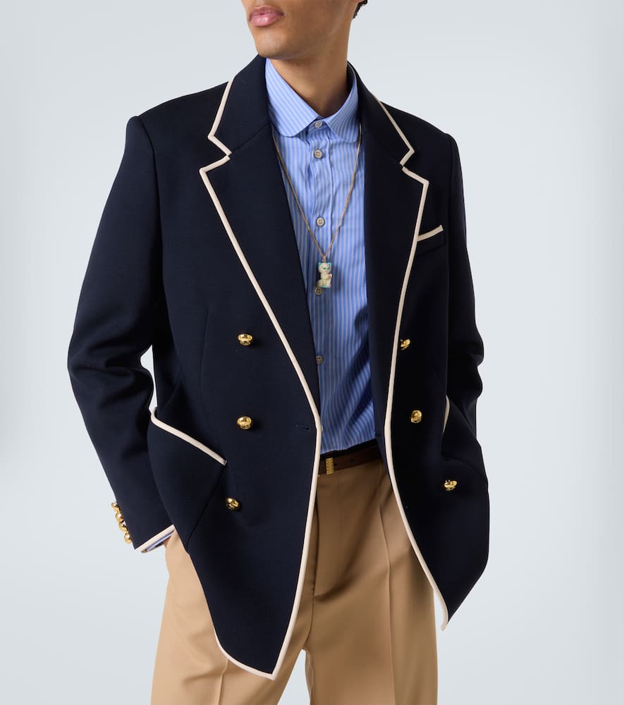 Wool jersey blazer