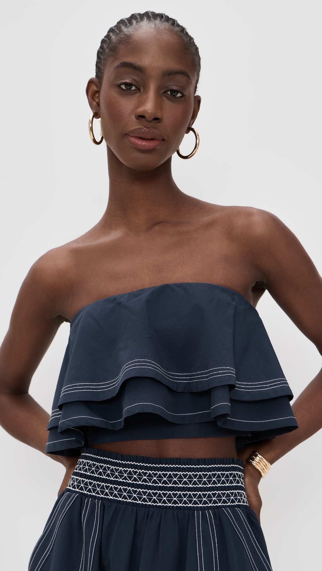 Poppy Top Navy