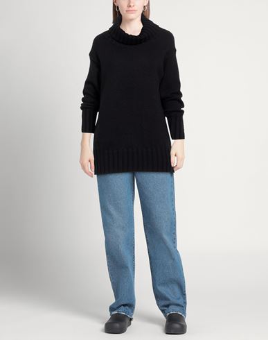 Woman Turtleneck Black Size 6 Polyacrylic, Alpaca wool, Polyamide, Polyester