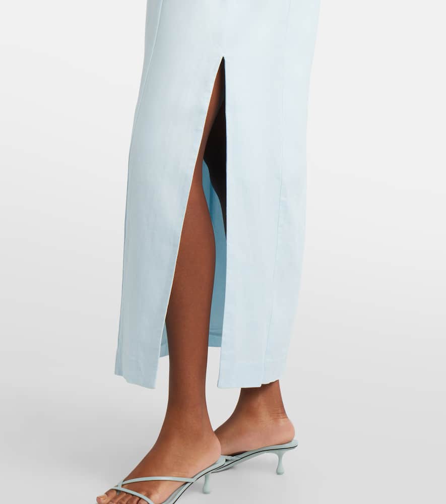 Linen maxi dress