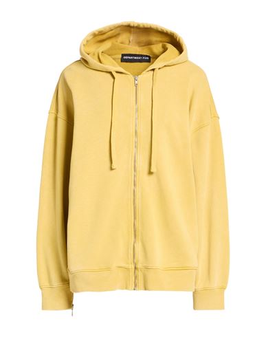 Woman Sweatshirt Mustard Size S Cotton