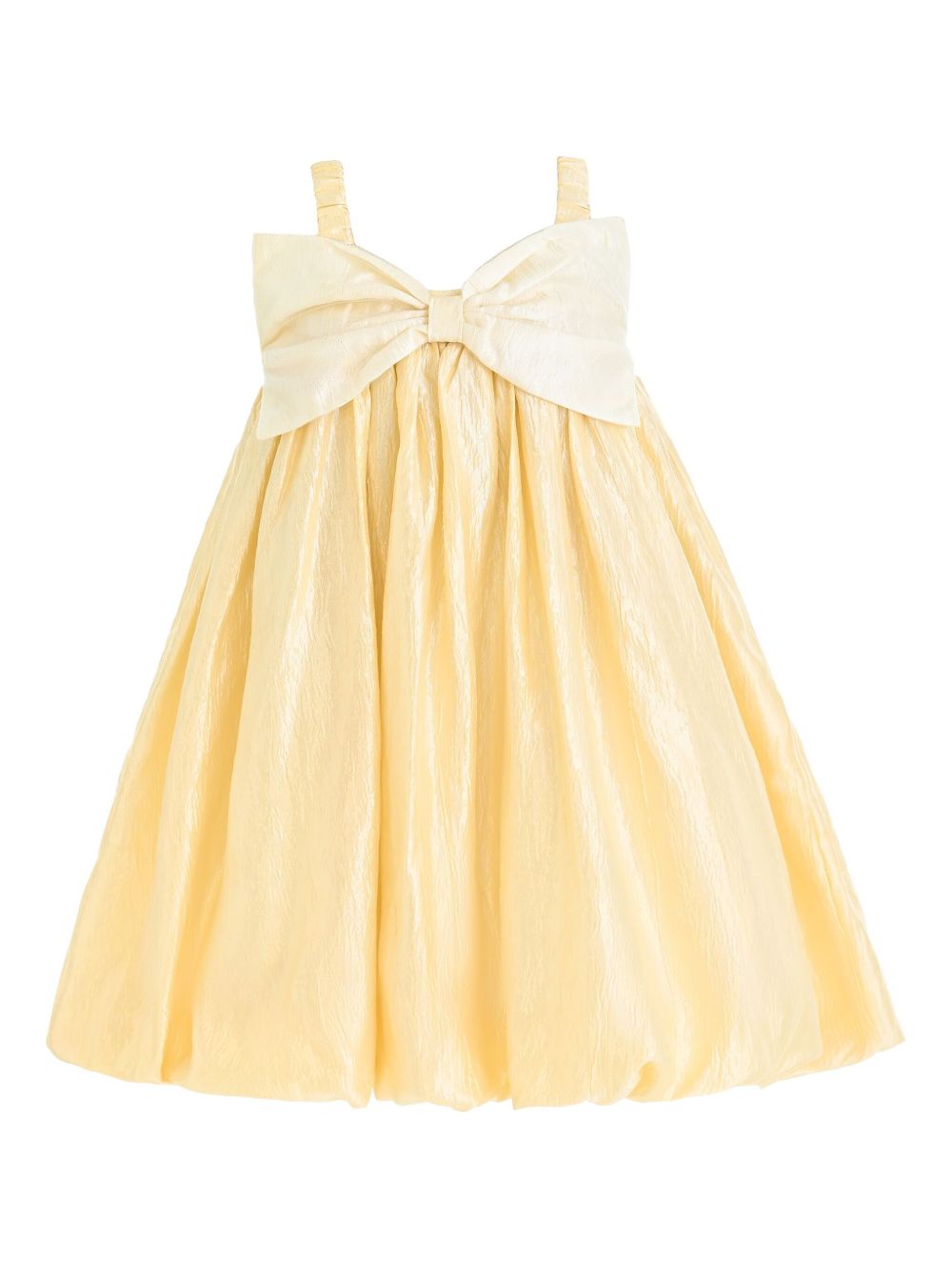 Bow-detail sleeveless dress - Gold