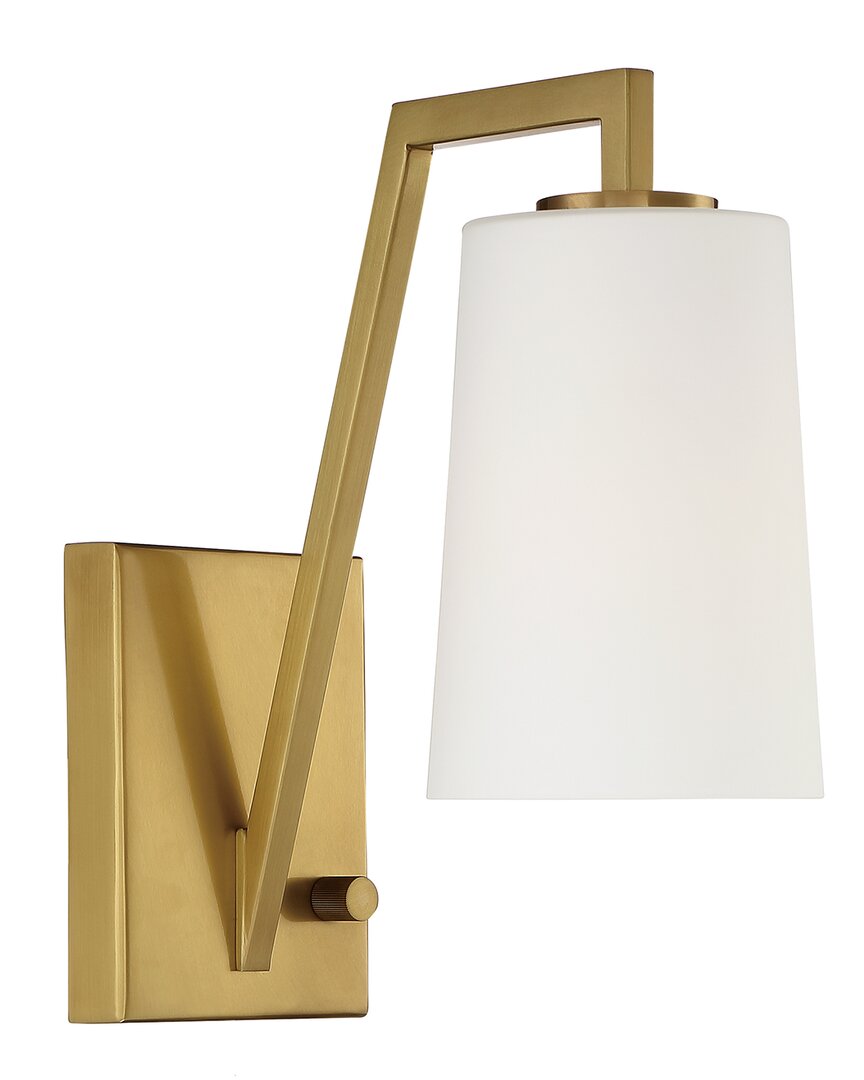 Avon 1 Light Aged Brass Wall Mount