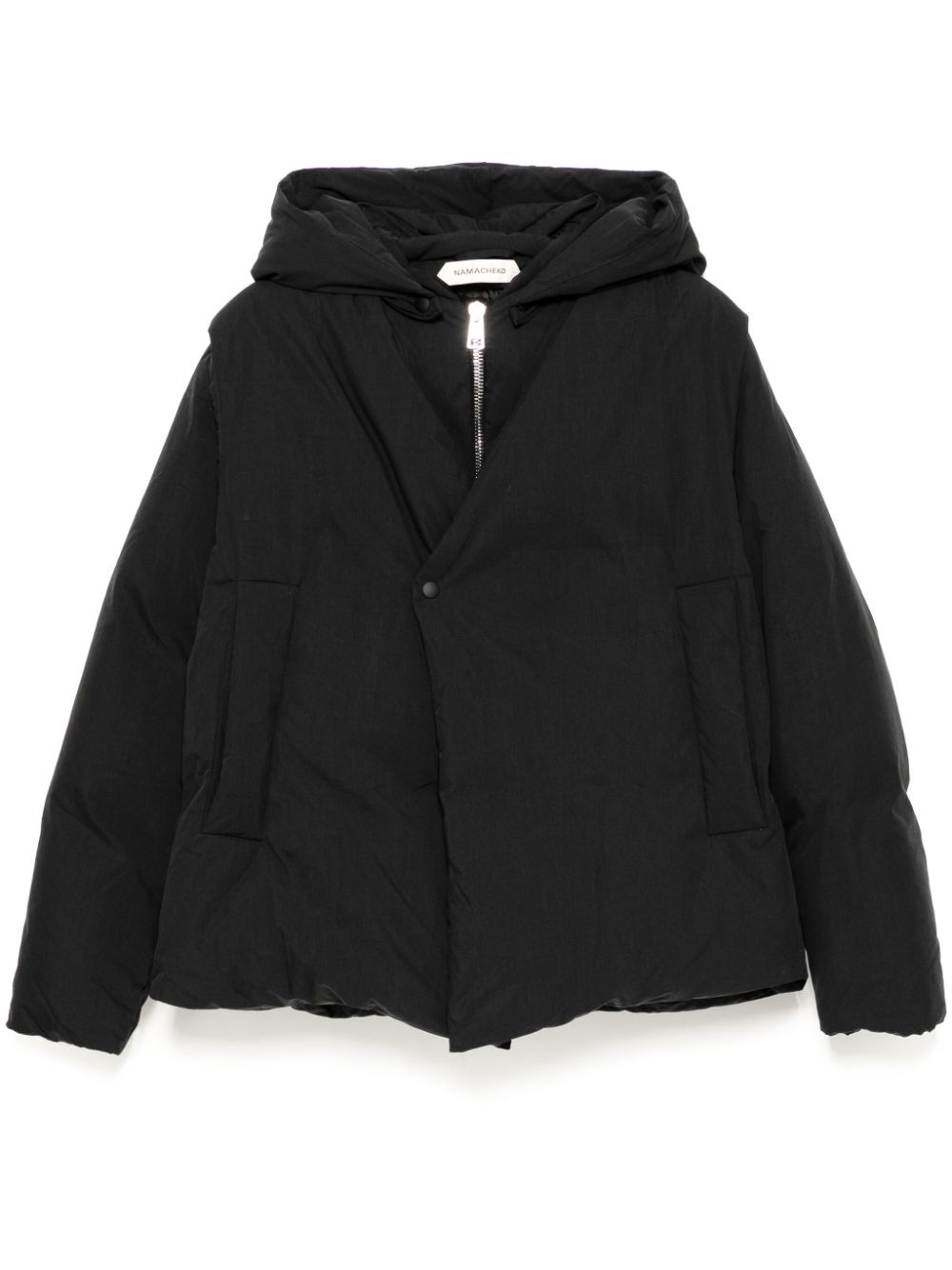 Hooded padded jacket - Black