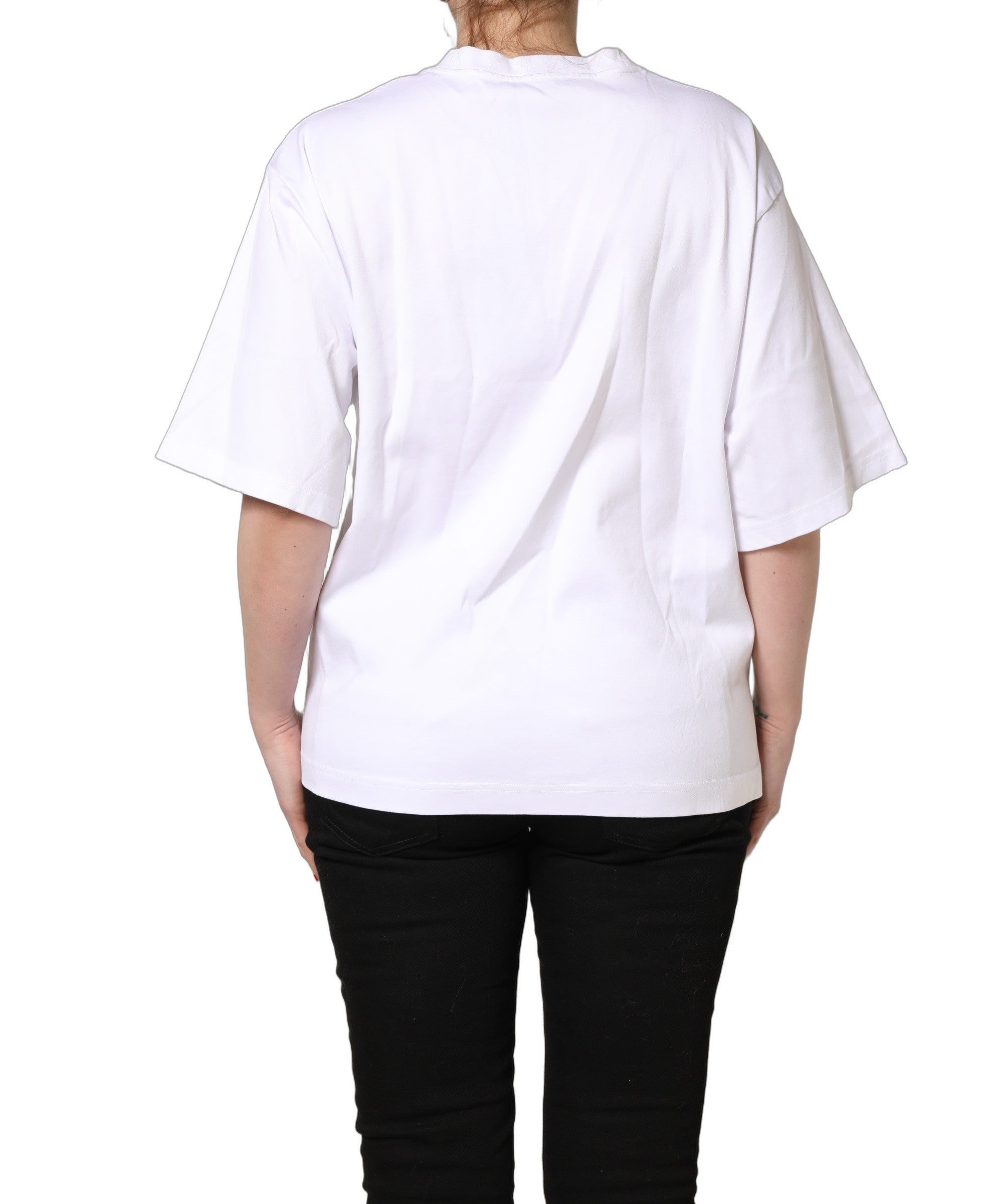 Super Model Fan Print T-Shirt — White