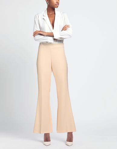 Woman Pants Apricot Size 8 Polyester, Elastane