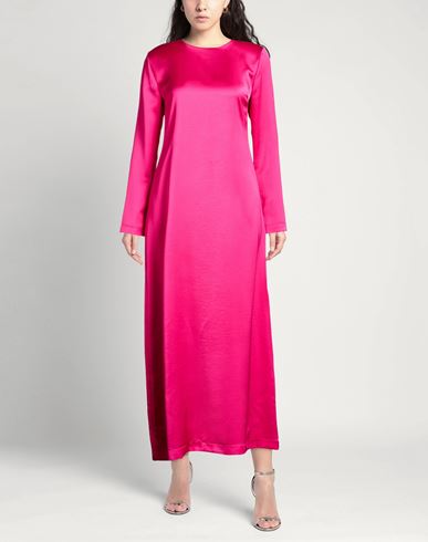 Woman Maxi dress Fuchsia Size 4 Polyester