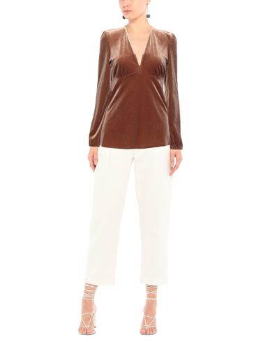 Woman Top Camel Size 8 Polyester, Elastane