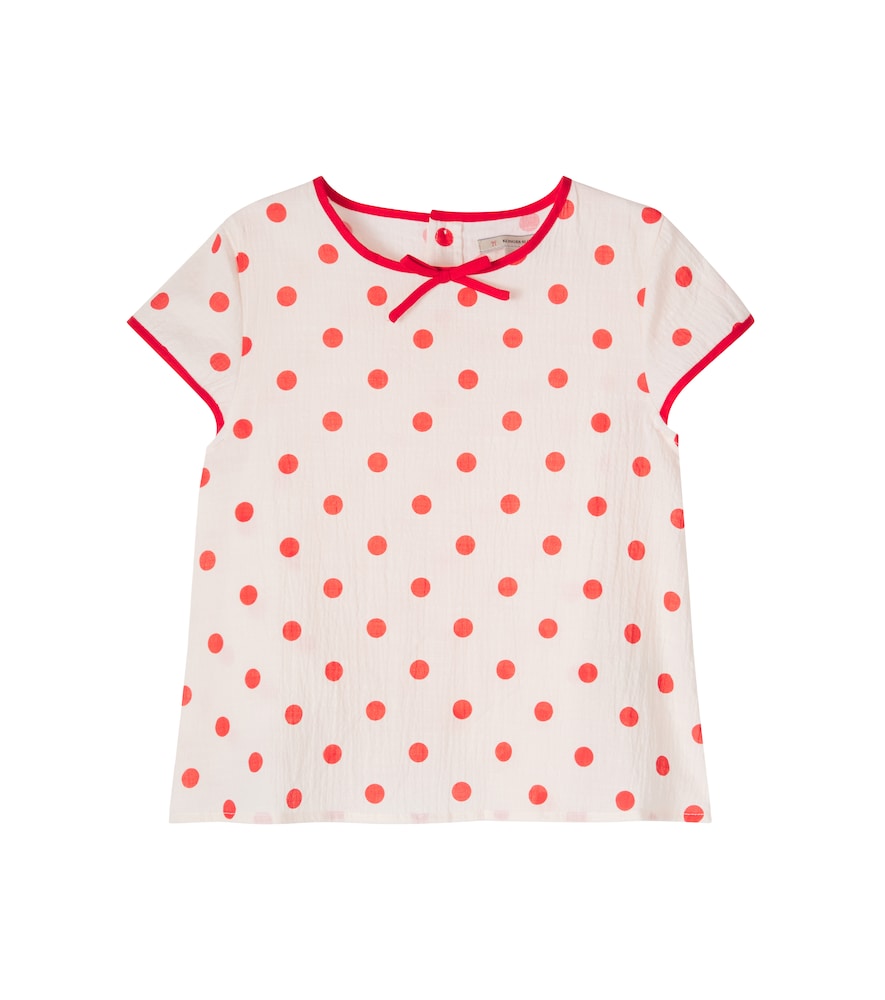Konges Sløjd Vivo polka-dot cotton top