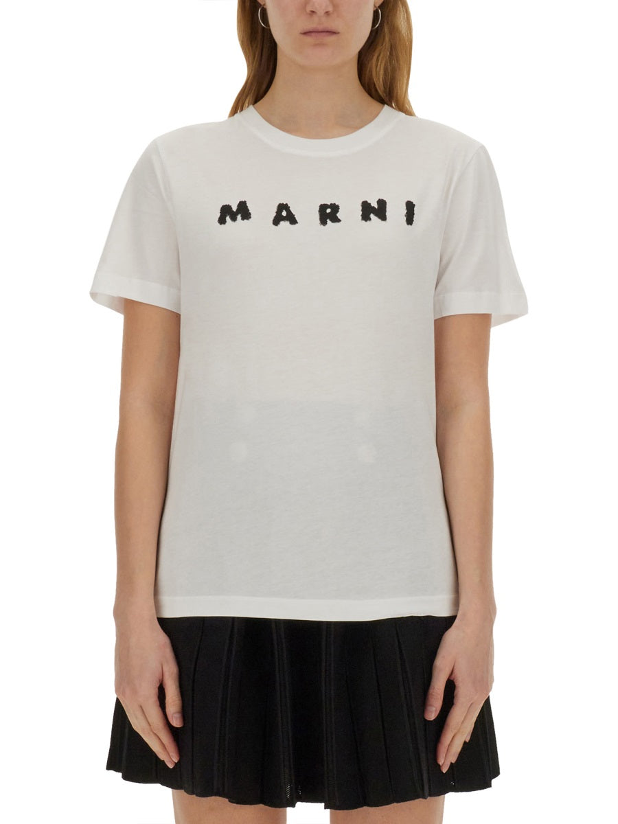 Jersey T-shirt with Scribbled Logo