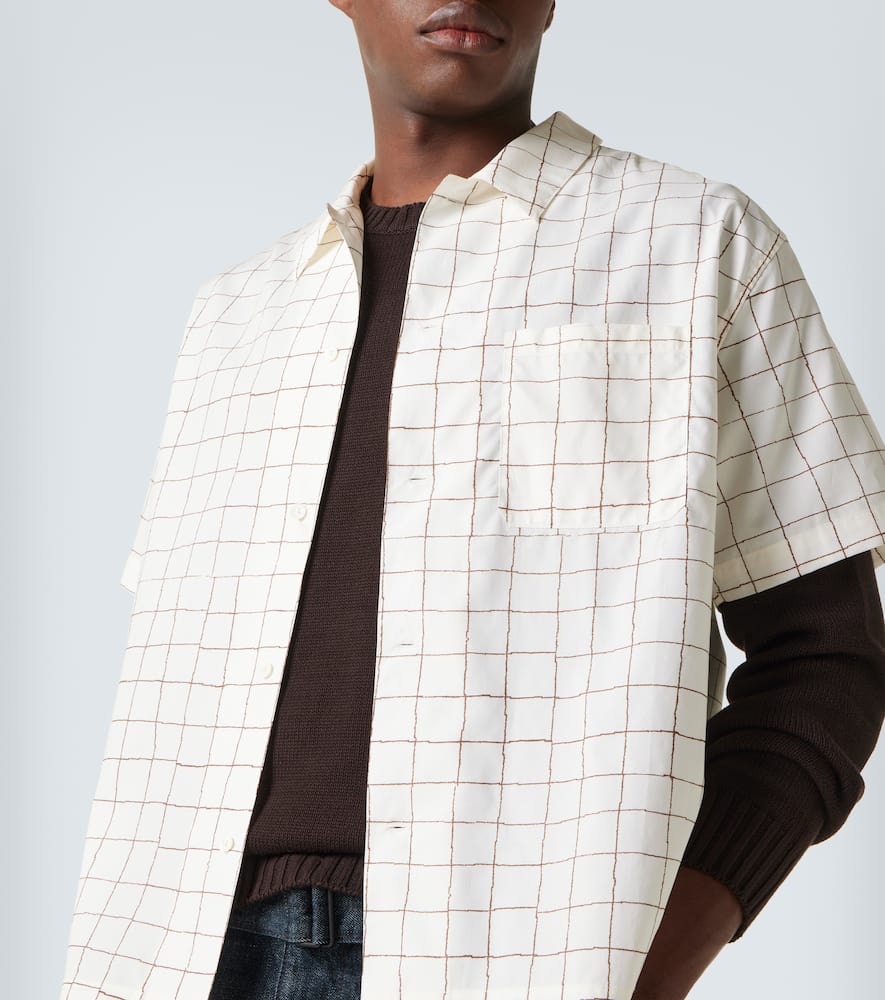 Checked bowling shirt