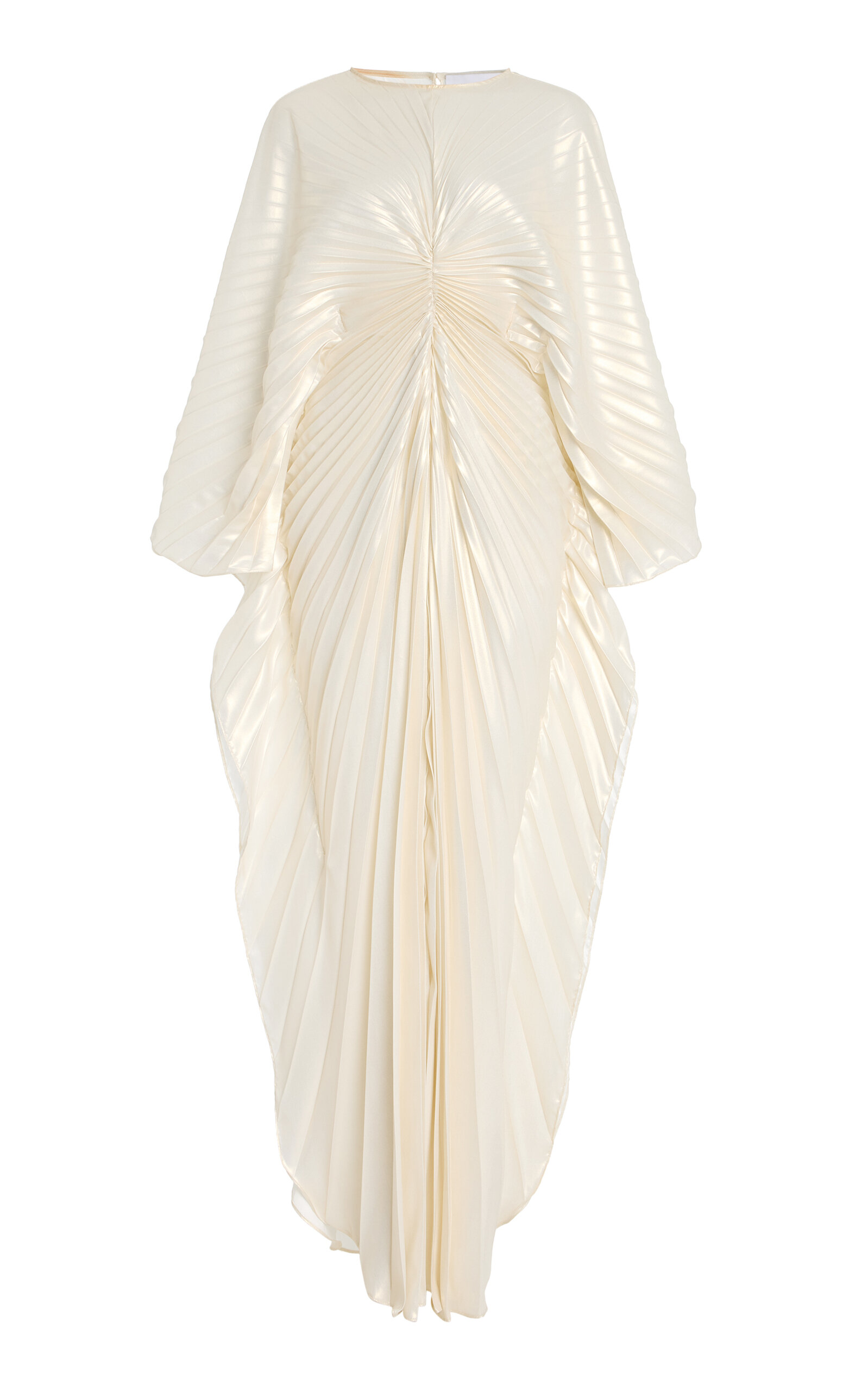 Fractal Pleated Chiffon Maxi Dress - Moda Operandi