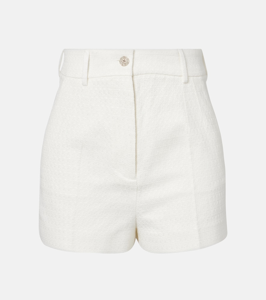 Cotton and linen-blend shorts