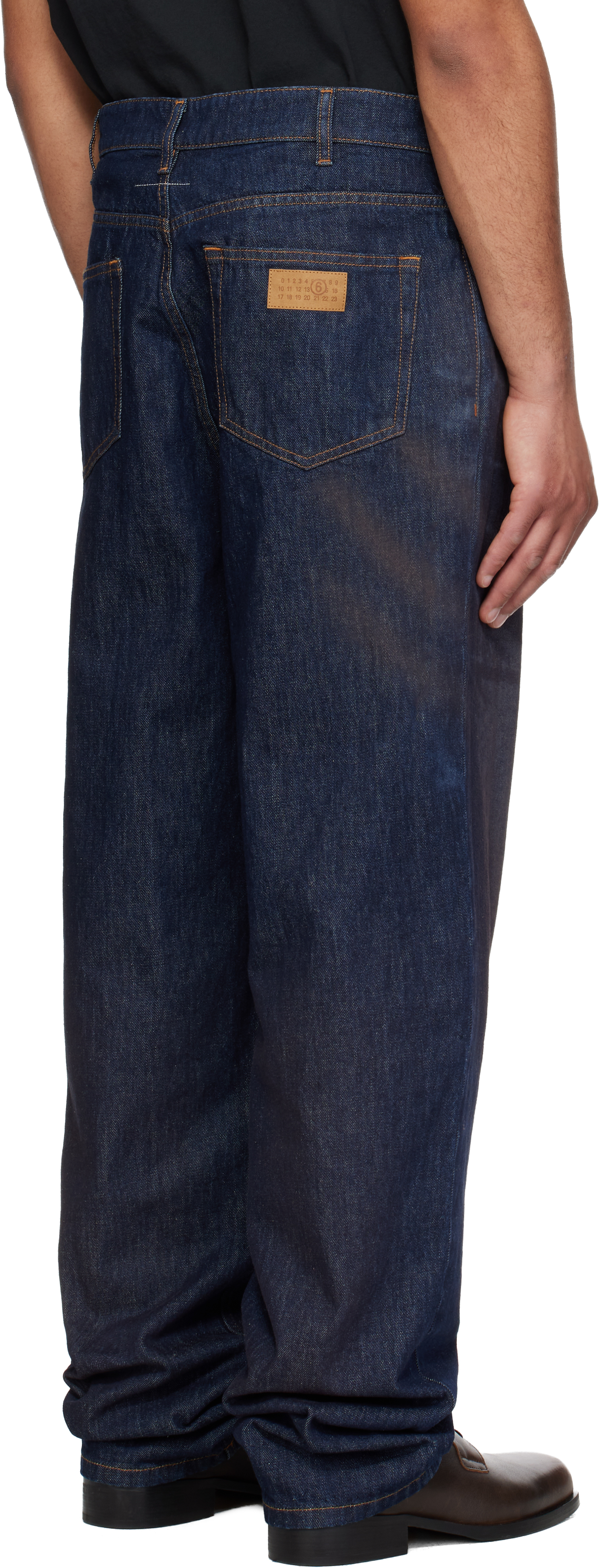 Navy Faded Jeans