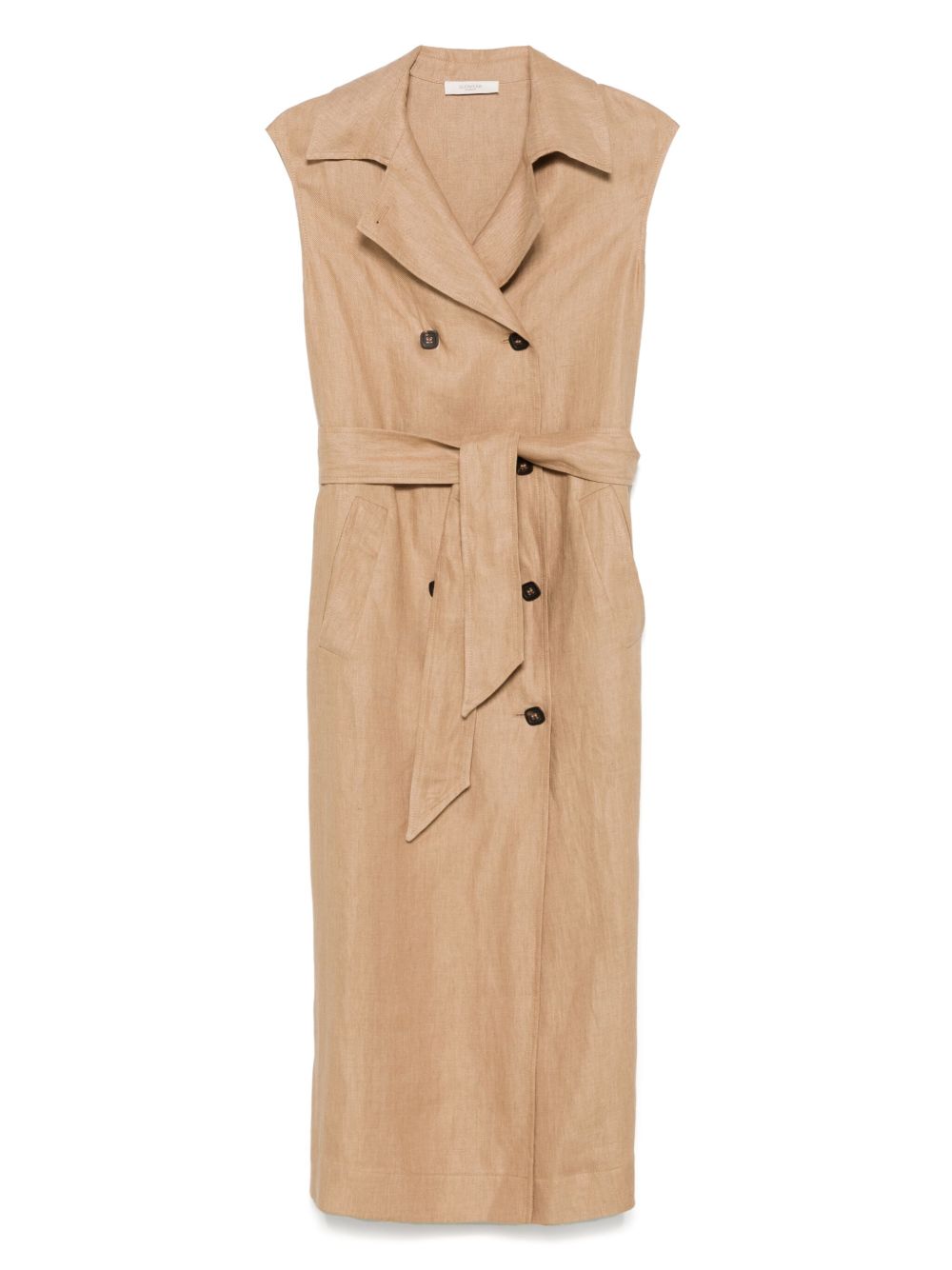 Glanshirt Ginnie midi dress - Brown