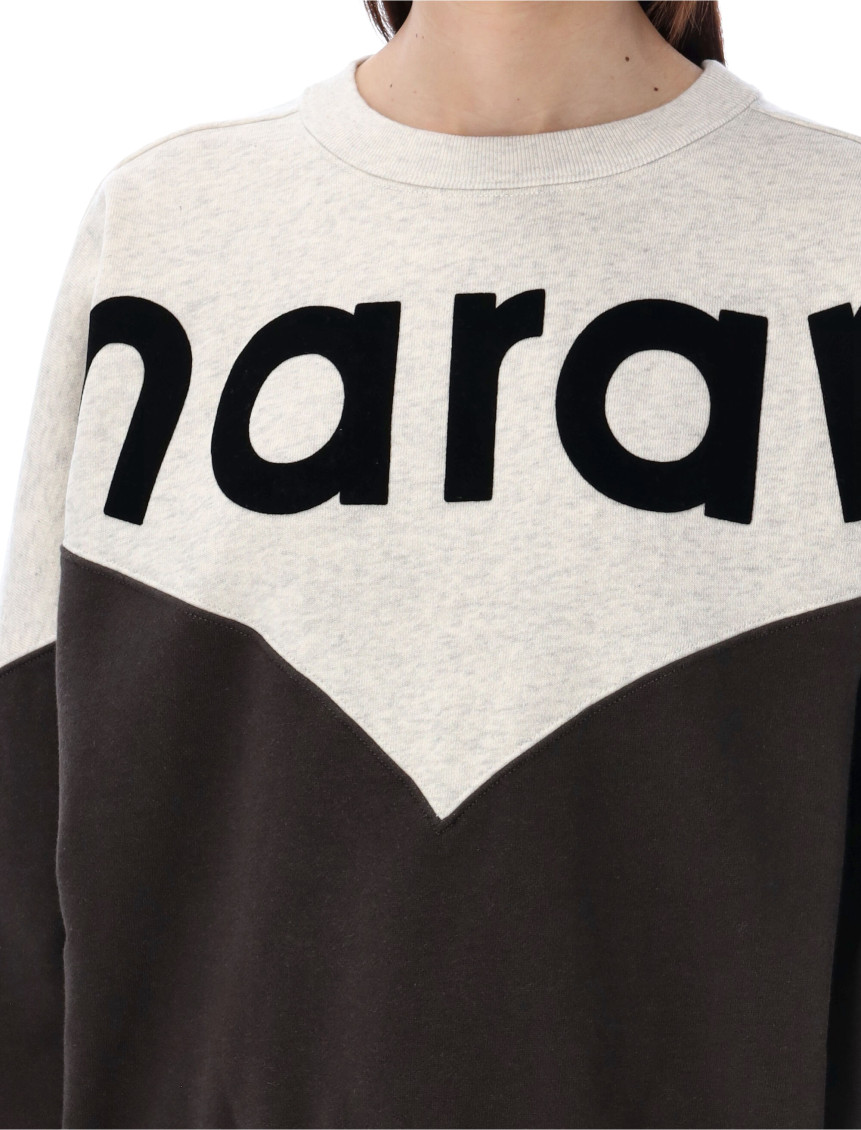 Black Flocked Logo Sweatshirt