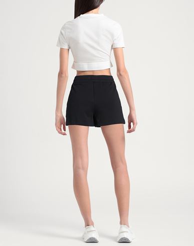 Woman Shorts & Bermuda Shorts Black Size 10 Cotton