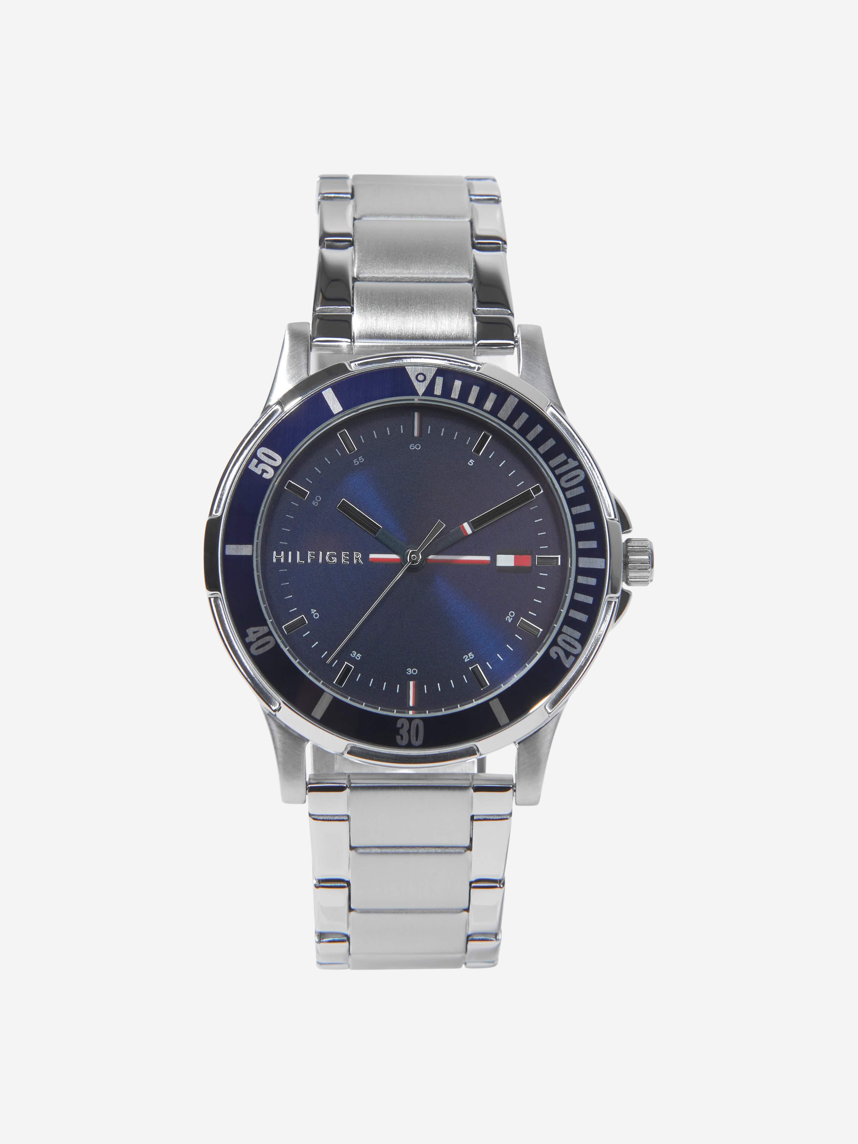 Boys Metal Strap Watch in Silver (34mm)