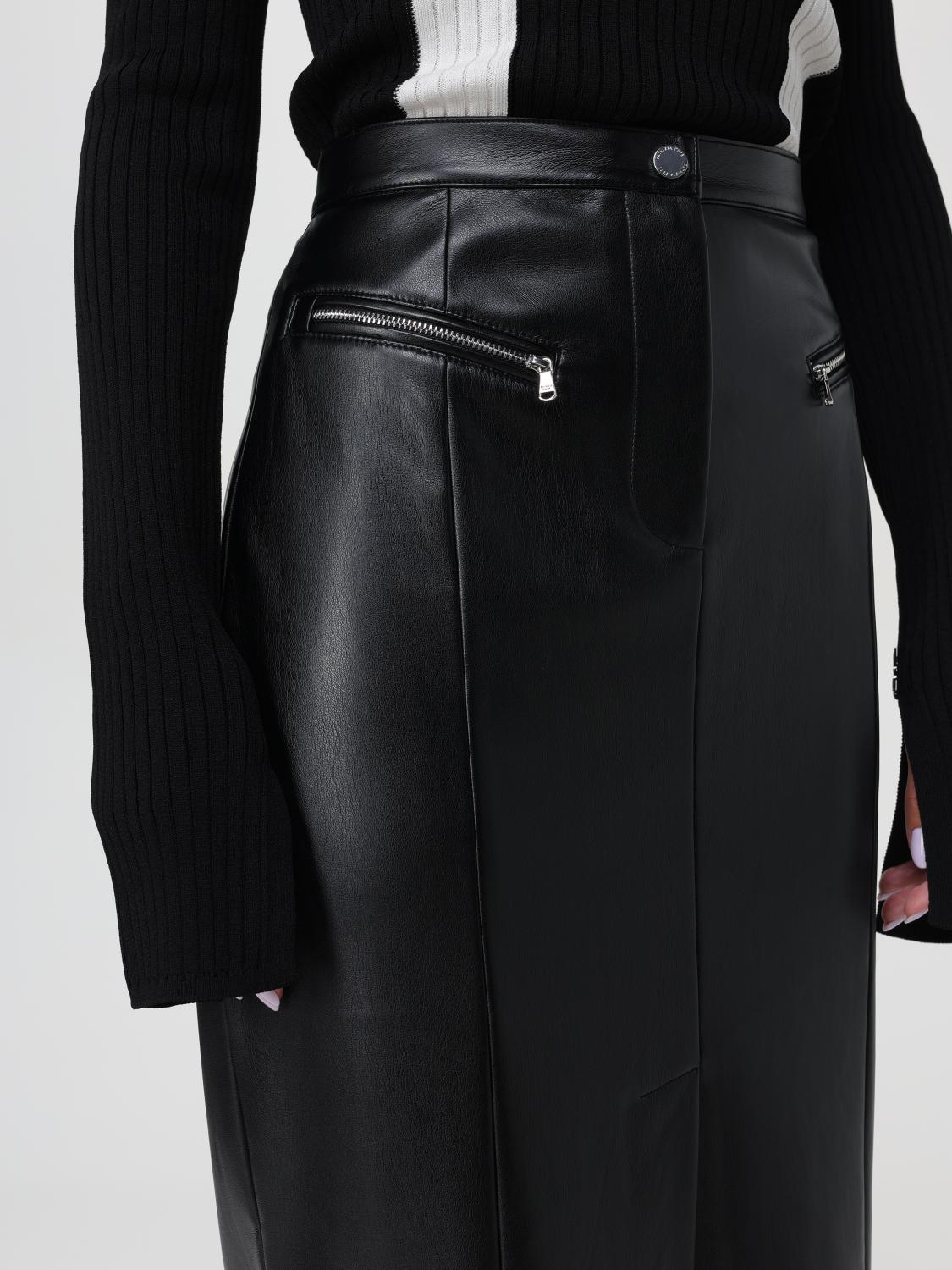 Faux-leather skirt - Purple
