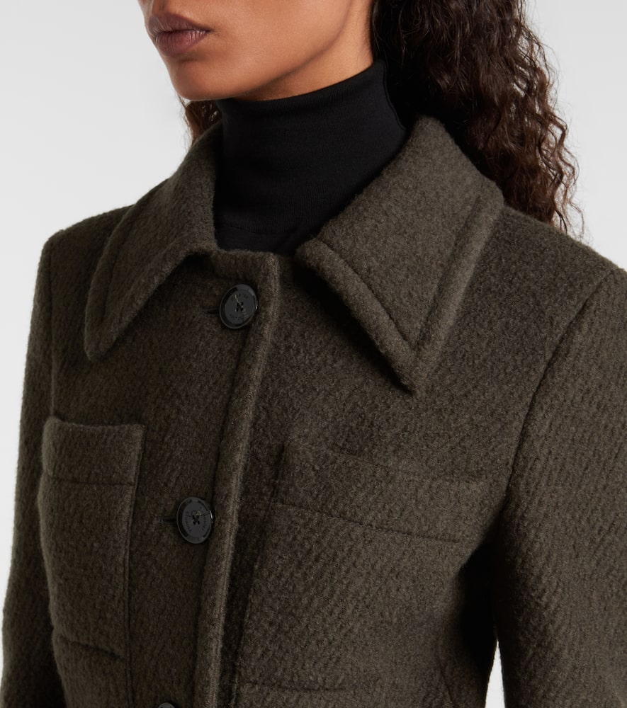 Kinsley wool-blend twill bouclé jacket