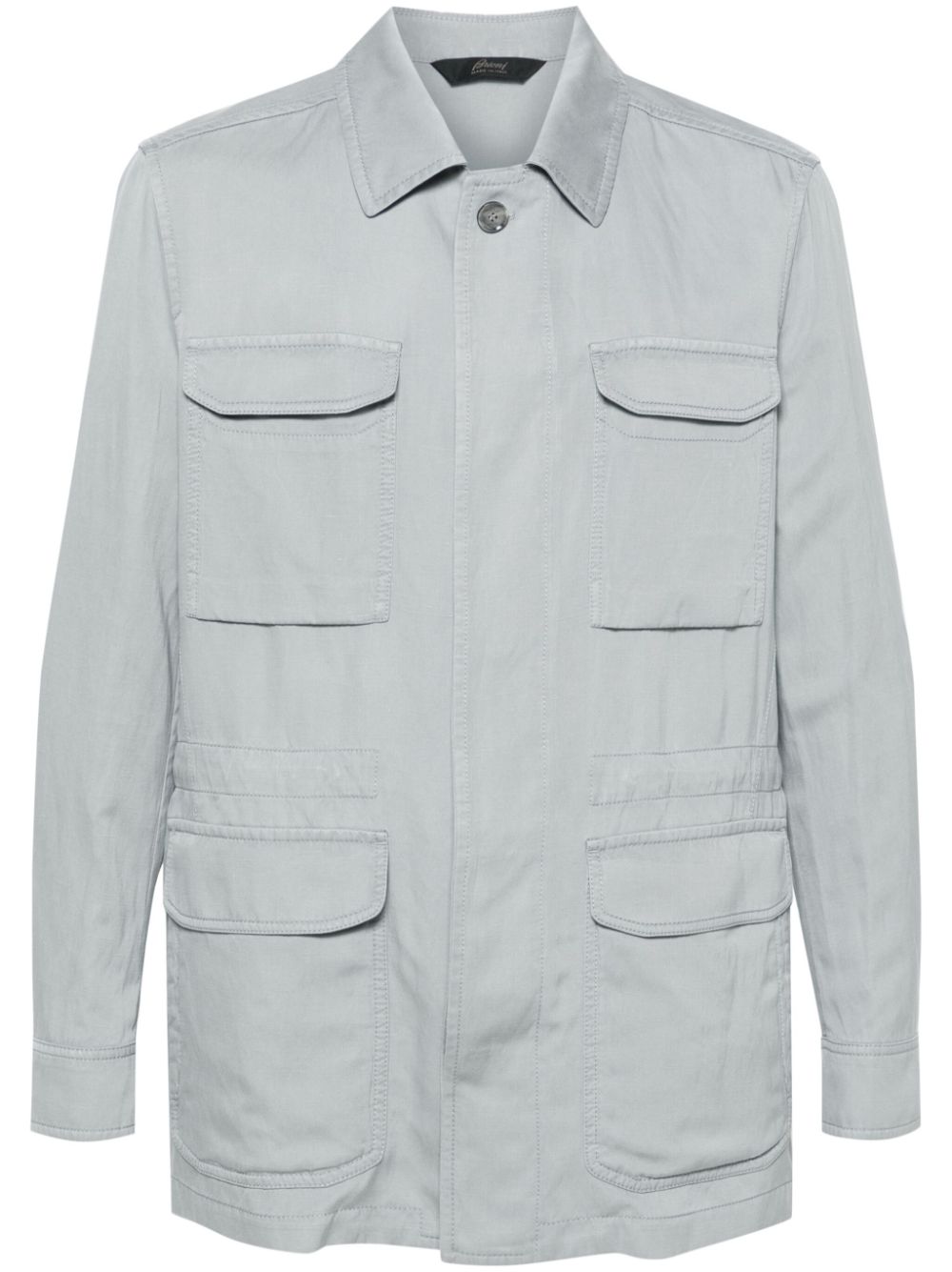 Sahariana linen silk jacket - Green