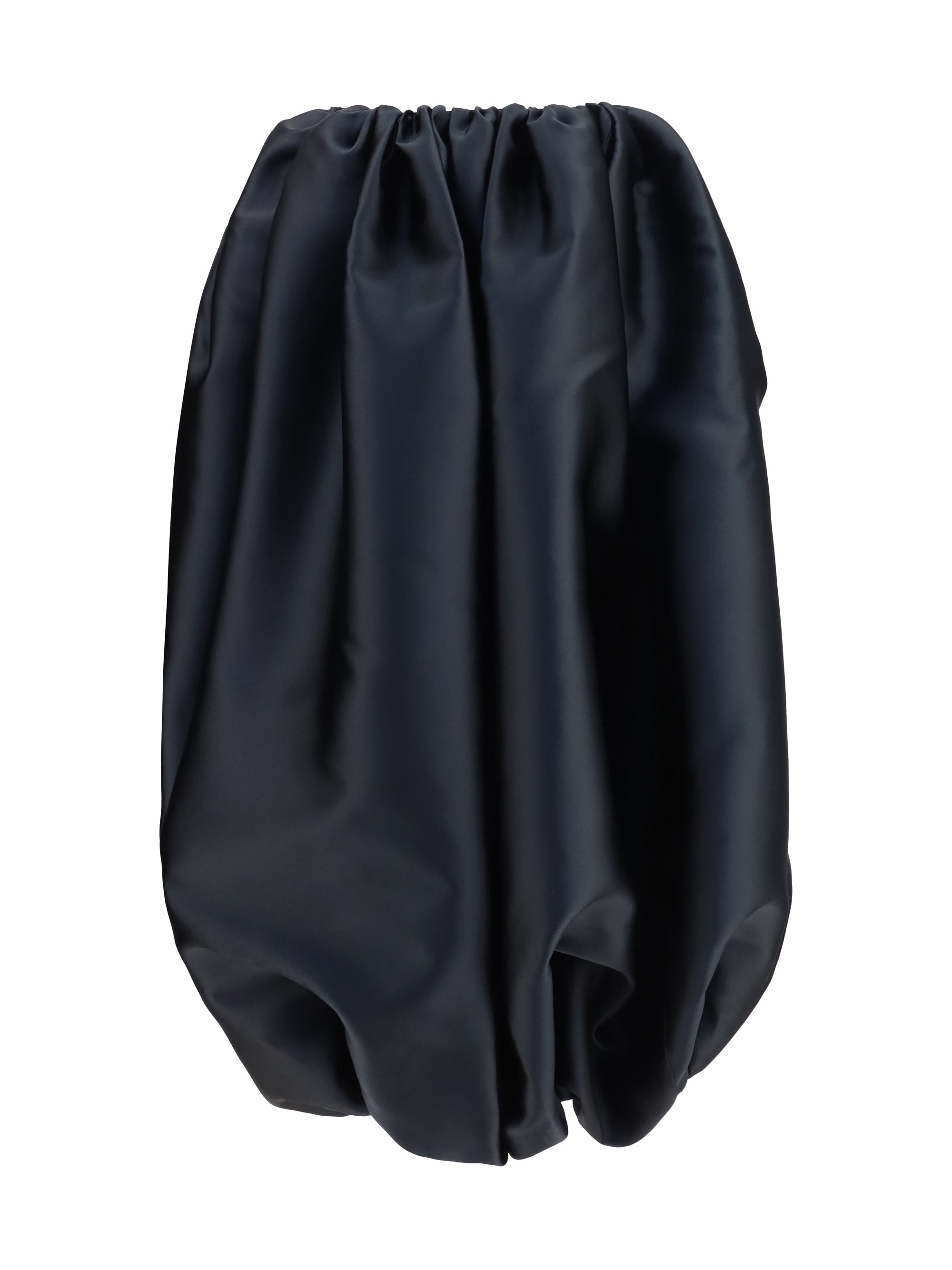 Balloon Silhouette Skirt — Black