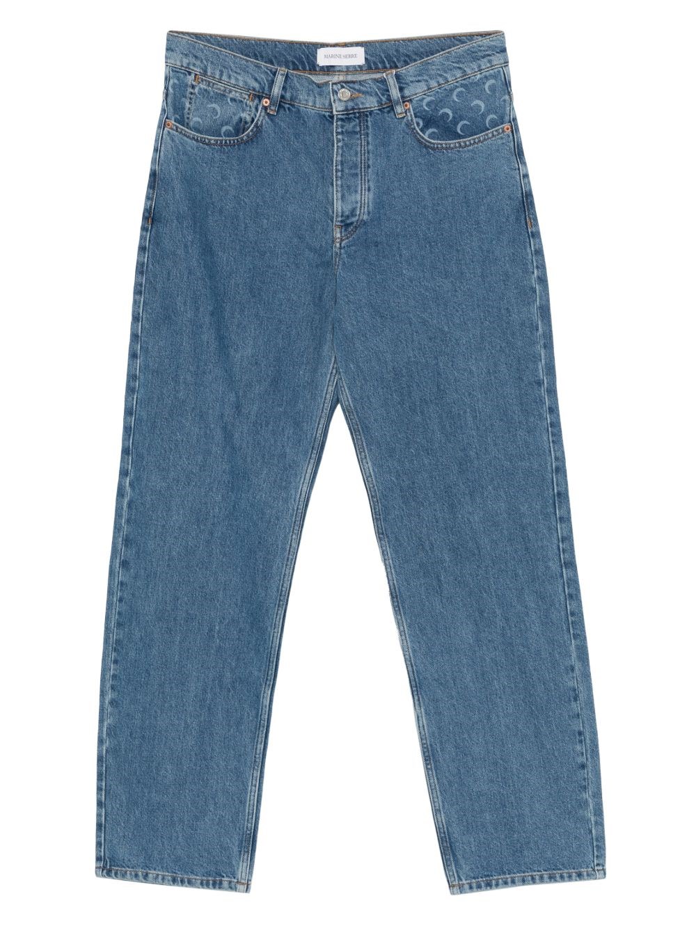 Straight Leg Denim Jeans