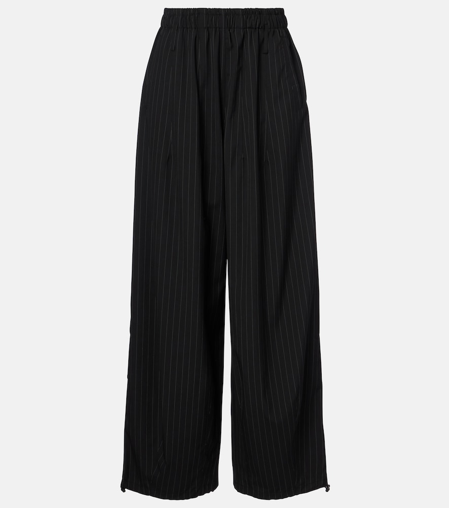 Oakdale pinstripe wide-leg pants