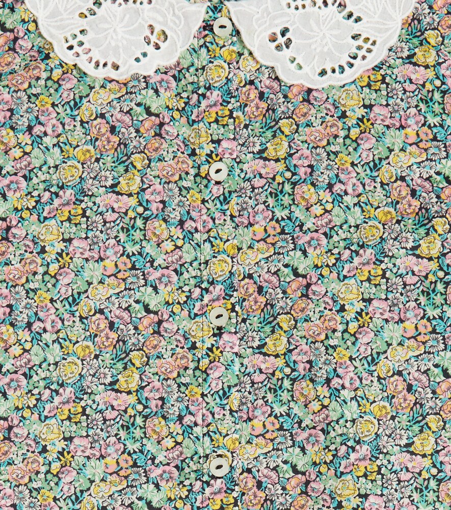 Floral cotton blouse