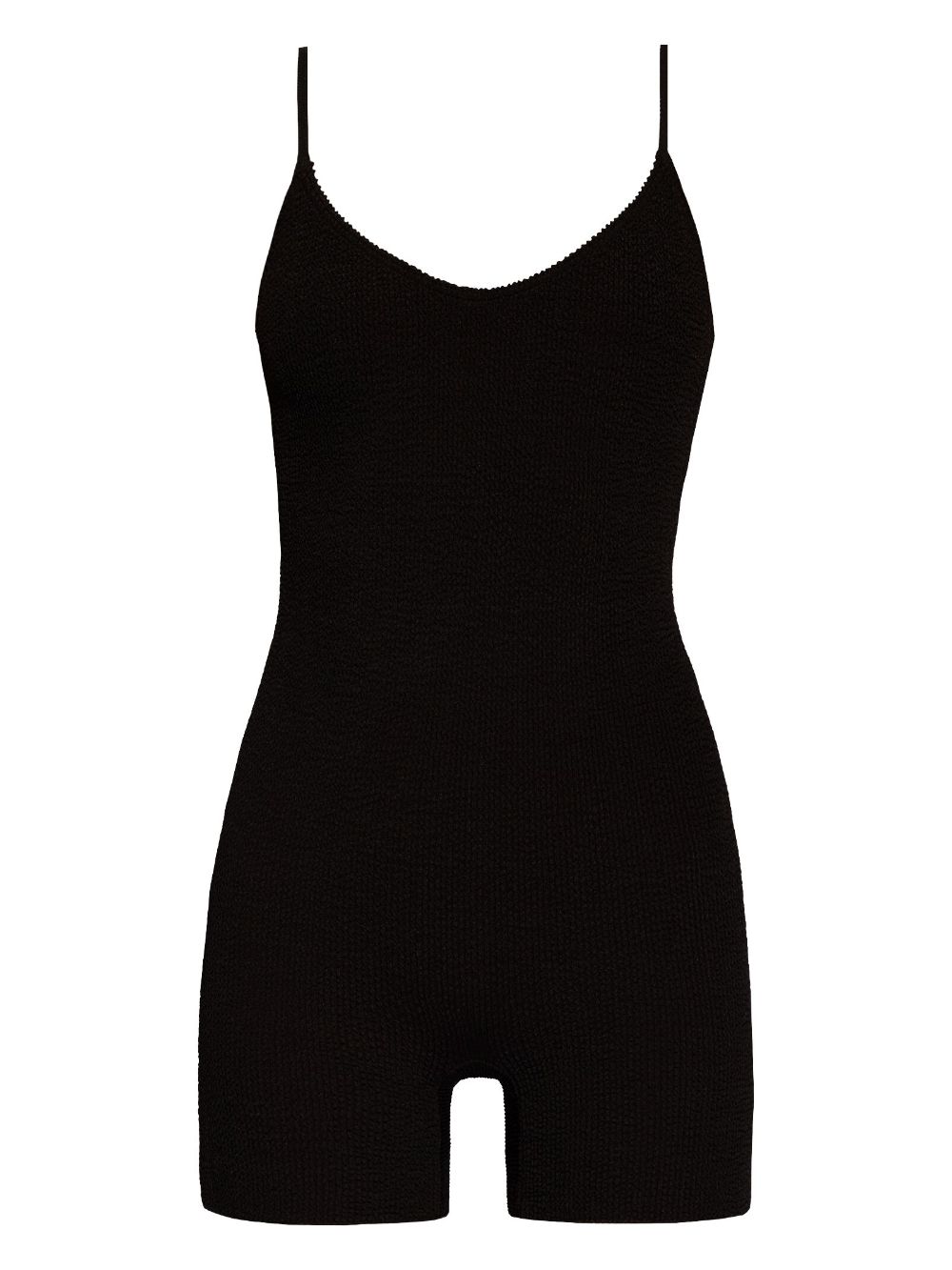 Seersucker bodysuit - Black