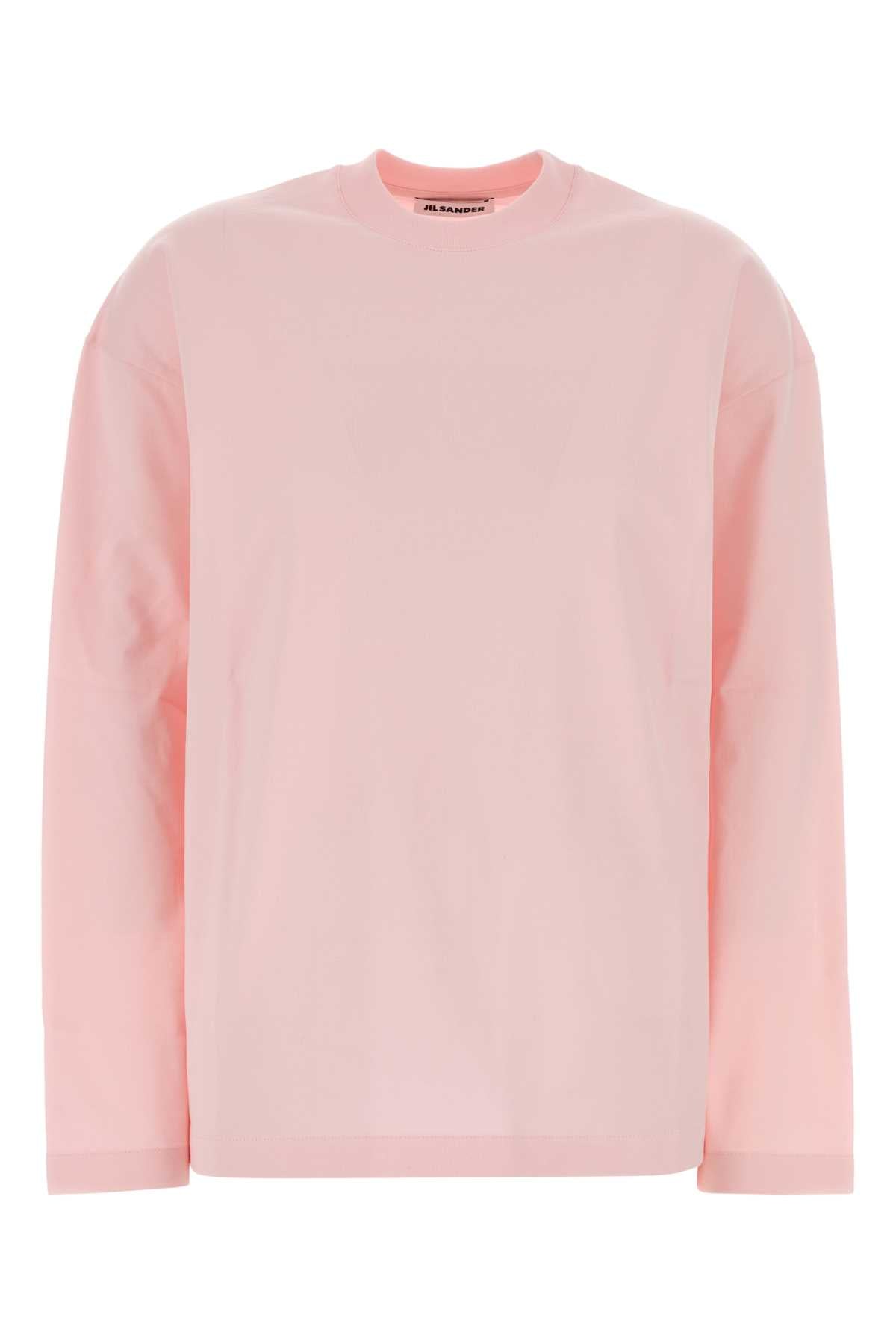 Cotton Crew Neck T-Shirt — Pink