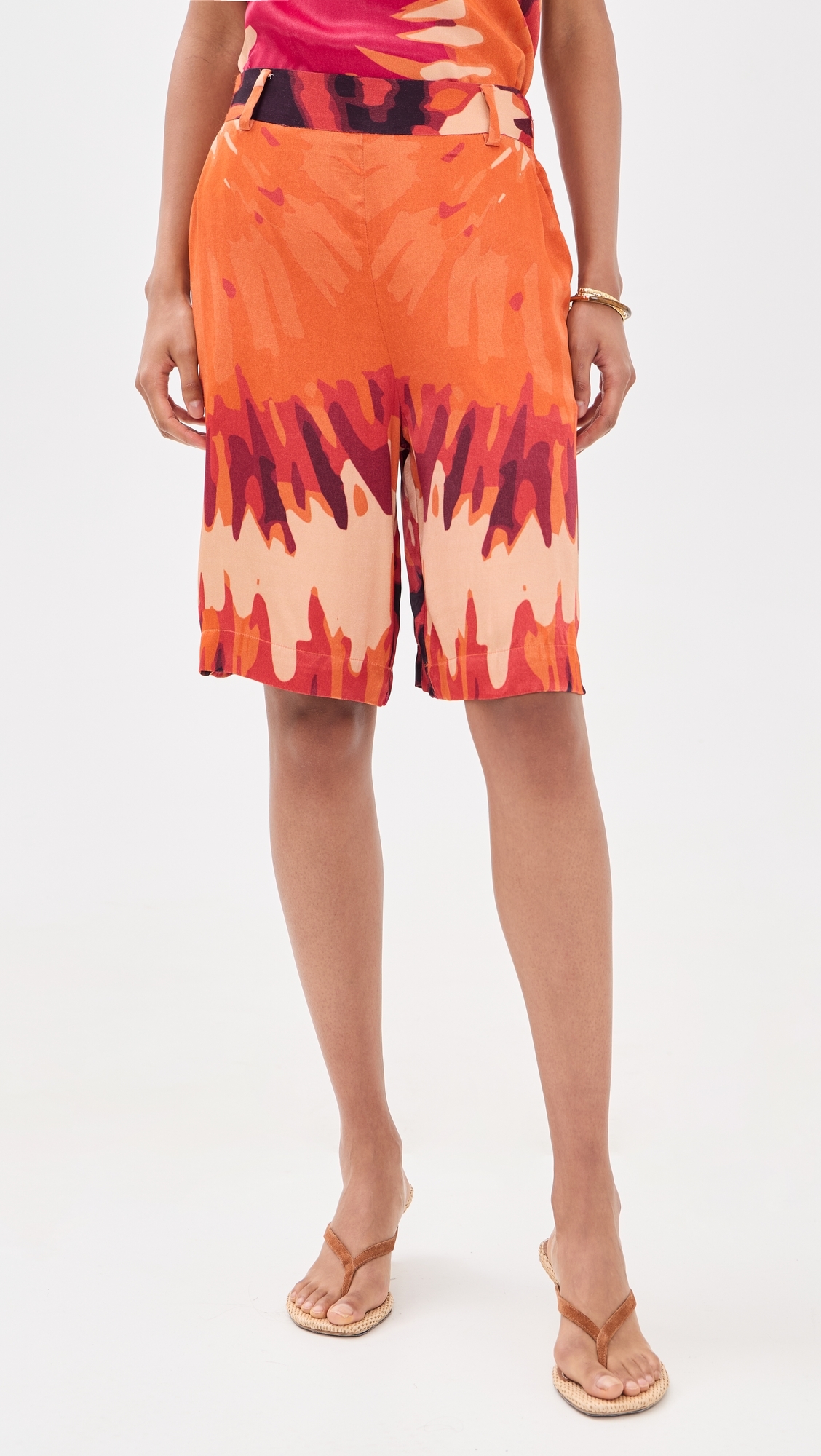 Jeyna Shorts Magma Orange