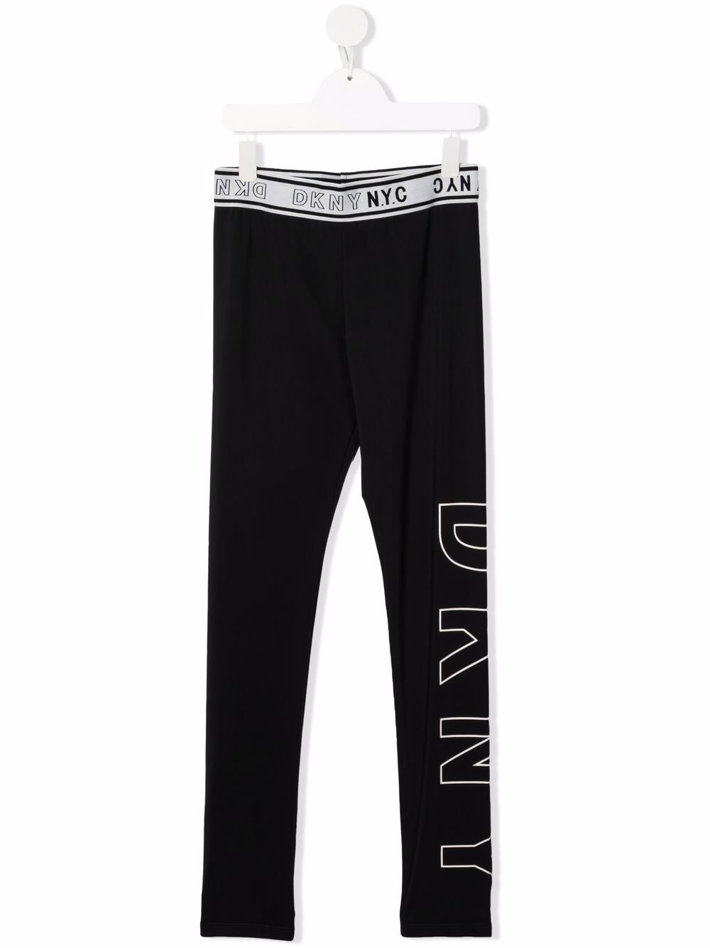 TEEN logo-print leggings - Black