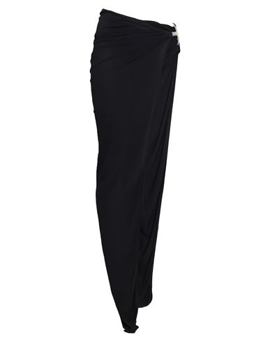 Woman Maxi skirt Black Size 2 Viscose, Polyamide, Elastane